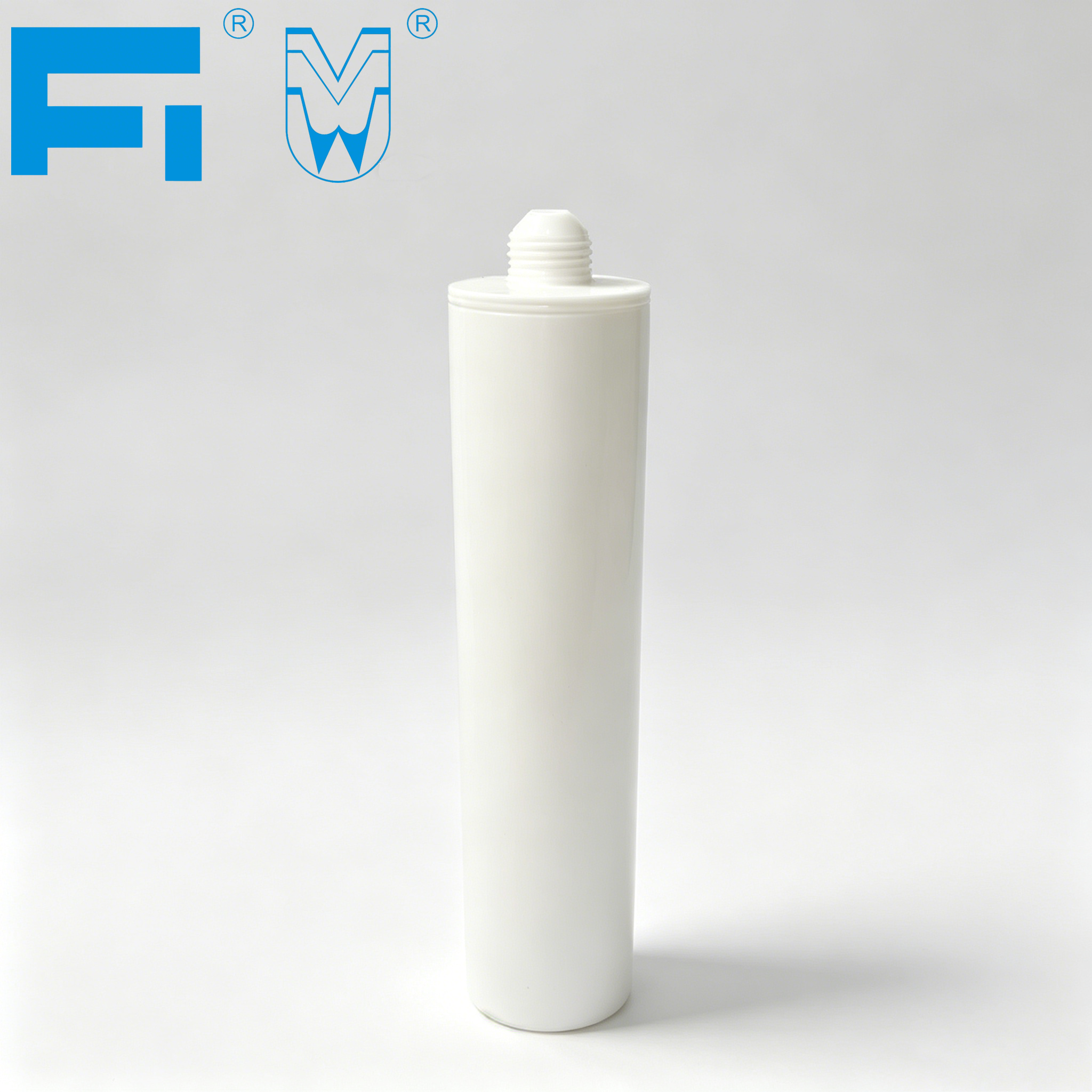 カスタム印刷された 300 ミリリットル業界グレードの接着剤コーキング HDPE プラスチック カートリッジ シーラント包装用